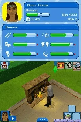 Sims 3, The (USA) (En,Fr,Es) (NDSi Enhanced) screen shot game playing